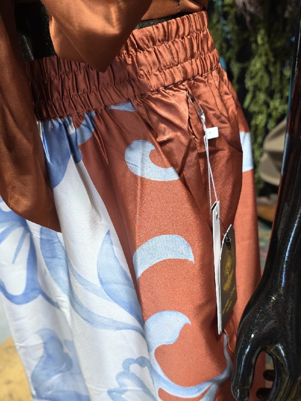 Live 4 Truth Rust Blue Floral Wide-Leg Pants - Picture 5 of 11